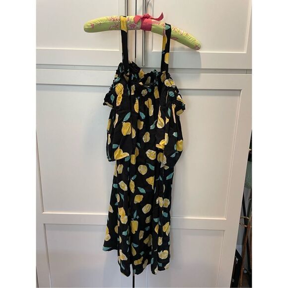 Peyton & Parker Off Shoulder Lemon Mommy & Me Dress NWT Women’s Sz L - Picture 3 of 8